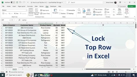 How To Lock Top Row In Excel • GITNUX Guides