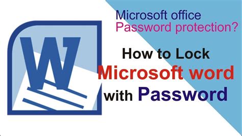 How To Lock Word File How To Unlock Word File How to Unlock Word