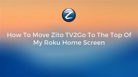 How To Log In To Zito TV2Go - YouTube