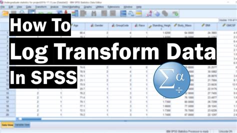 How To Log Transform Data In SPSS YouTube.
