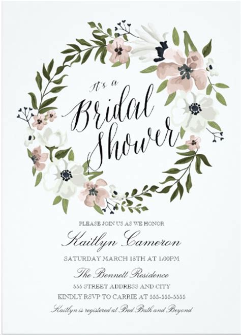How To Make/Create a Bridal Shower Invitation [Templates + Examples] 2023