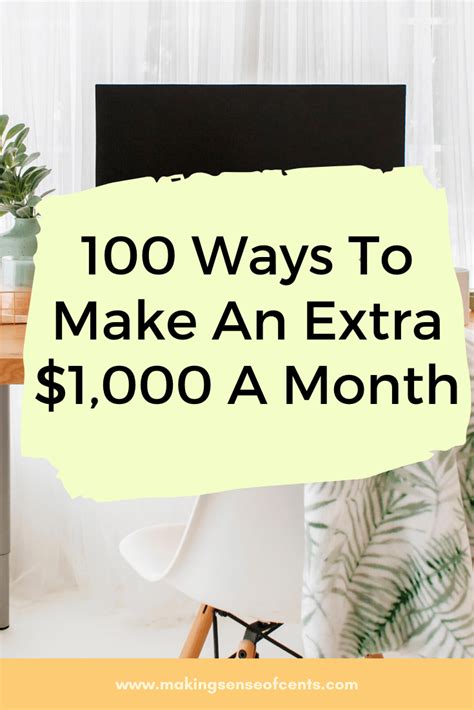 How To Make $1000 A Month 25 Ways To Make Extra Money