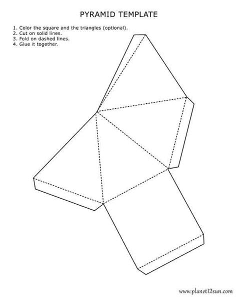 How To Make A 3d Pyramid Printable Templates Free