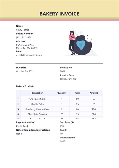 How To Make A Bakery Invoice In 2023 Sample Documents