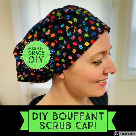 How To Make A Bouffant Scrub Hat Scrub Hat Patterns Hat Patterns To Sew Diy Scrub Hat