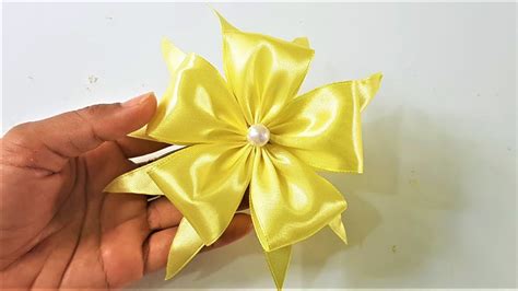 How To Make A Flower From Ribbon · How To Make A Flowers