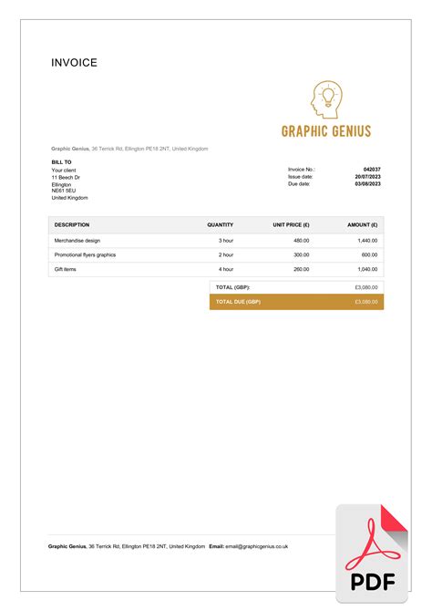 How To Make A Graphic Design Invoice