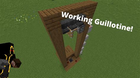 How To Make A Guillotine In Minecraft