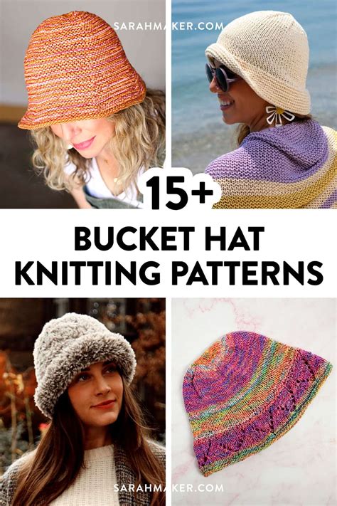 How To Make A KNITTED Bucket Hat pattern tutorial free knitting pattern