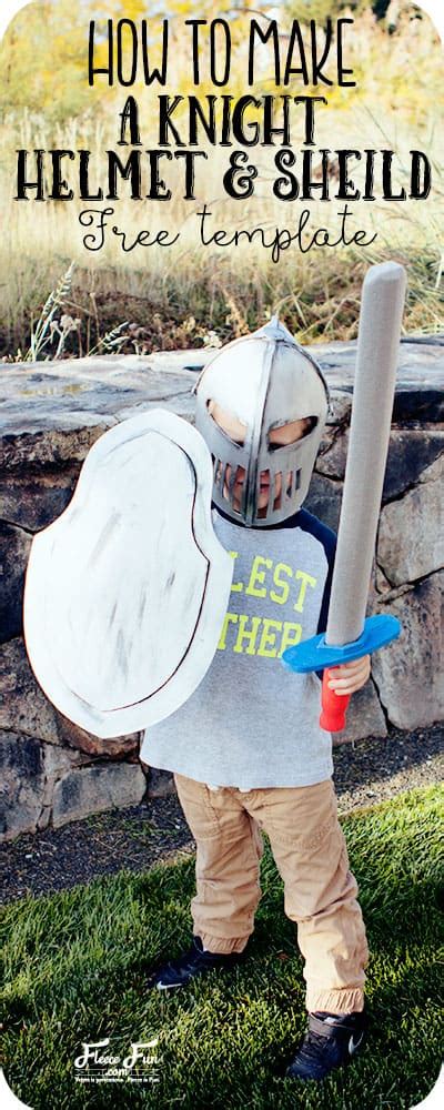 How To Make A Knight Helmet Free Template File Fleece Fun