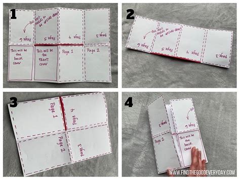 How To Make A Mini Book Template An Easy Tutorial For A Mini Booklet