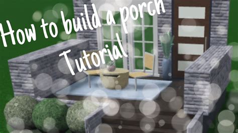 How To Make A Porch In BloxburgRoblox YouTube