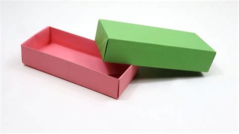 How To Make A Rectangular Box Out Of Paper With Lid