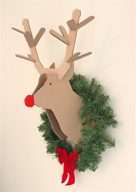 How To Make A Reindeer Out Of Cardboard Ater