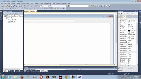 How To Make A Simple Web Browser in Visual Basic YouTube
