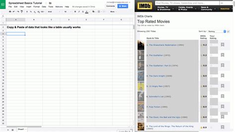 How To Make A Spreadsheet In Word inside Google Sheets 101 The