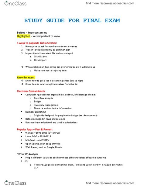 How To Make A Study Guide On Google Docs Study Poster