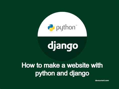 How To Make A Website With Python And Django