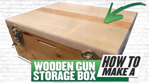 How To Make A Wooden Gun Storage Box - YouTube