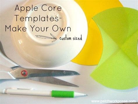 How To Make An Apple Core Template