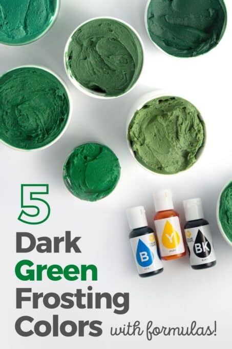 How To Make Dark Green Icing With Food Coloring