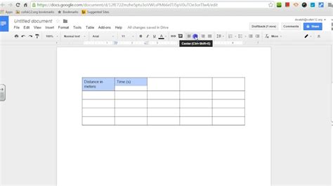 How To Make Data Table On Google Docs