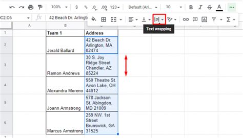 How To Make Google Sheet Cells Fit Text