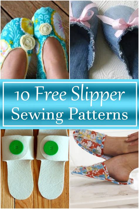 How To Make Home Slippers Free Slipper Sewing Pattern
