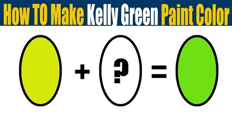 How To Make Kelly Green Paint Color - YouTube