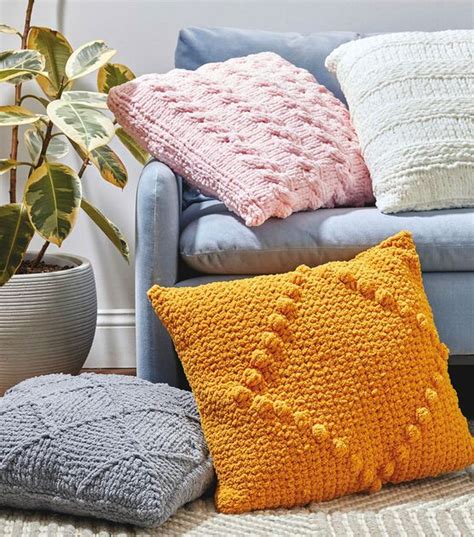 How To Make Knit And Crochet Yarn Pillows Online JOANN