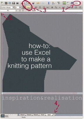 How To Make Knitting Patterns In Excel Knitting Ideas DIY