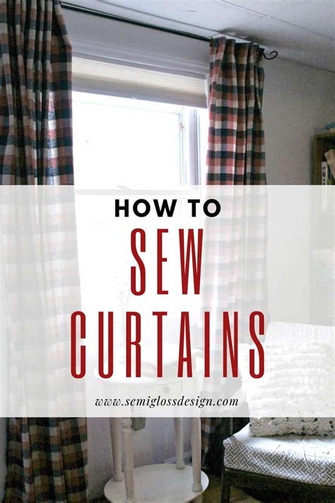 How To Make Lined Curtains Simple Sewing Instructions for