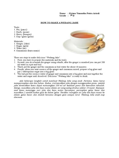 How To Make Milk Tea Procedure Text Tugas Agus