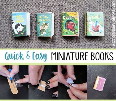 How To Make Miniature Books From Craft Sticks Quick Easy