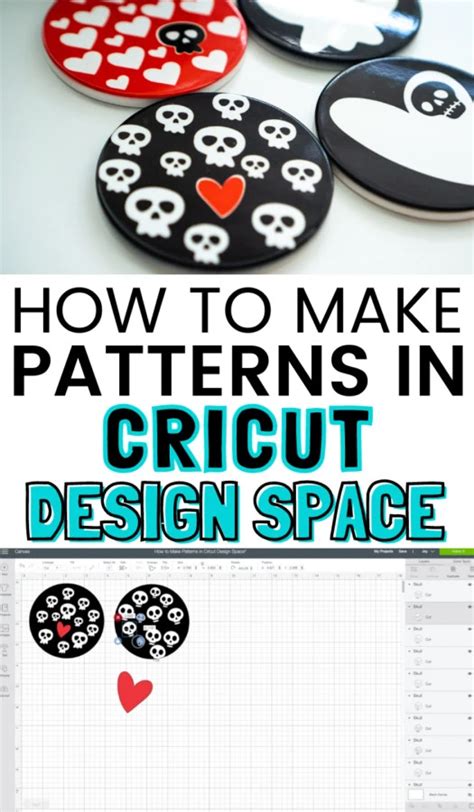 How To Make Patterns in Cricut Design Space + DIY Skull Coasters