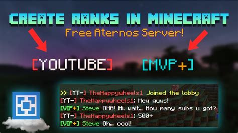How To Make Ranks For Your Minecraft Server Aternos Org By Turbo