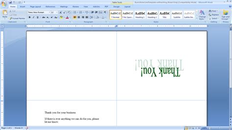 How To Make Table Tents in Word In 2023 Touring With Purpose