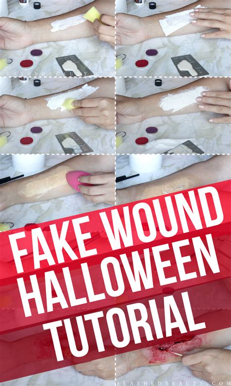 How To Make a Fake Wound in 2 Minutes - DIY Costume Tutorial