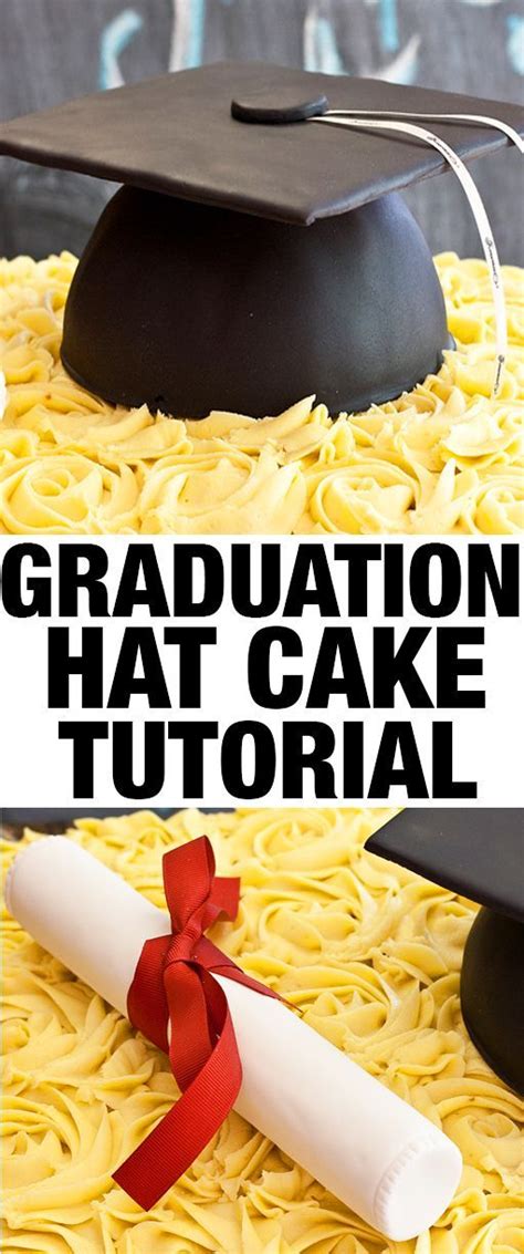 How To Make a Graduation Hat Cake - Tutorial - YouTube