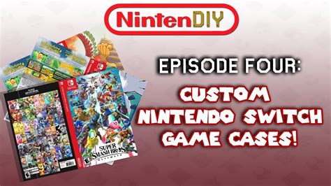 How To Make a Nintendo Switch Games Case YouTube