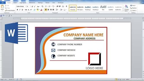 How To Making Your Own Business Cards Using Microsoft Word