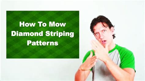 How To Mow Diamond Striping Patterns YouTube