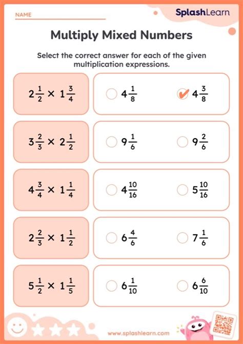 How To Multiply Mixed Numbers By Mixed Numbers Worksheets 99Worksheets