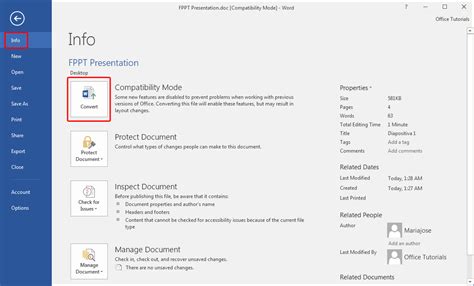 How To Open Word Documents Without Compatibility Mode in Word 2016