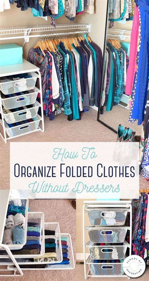 How To Organize Folded Clothes Without Dressers