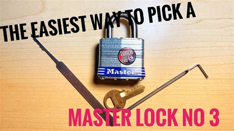 How To Pick A Master Lock No 3 With A Paperclip How to Make a