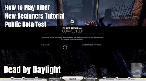 How To Play Killer New Beginners Tutorial Public Test Build Dead