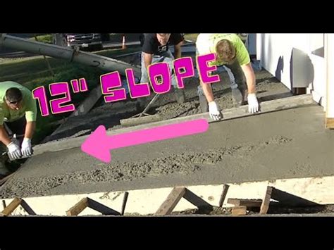 How To Pour Concrete On A Slope Guide] Concrete Slope