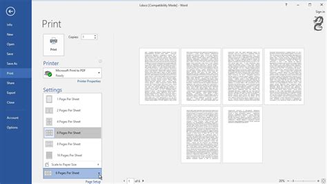 How To Print Multiple Sheets On One Page In Word Printable Form