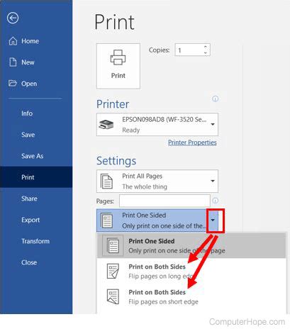 How To Print a Two Sided Document Using Microsoft Word or Publisher Burris Computer Forms